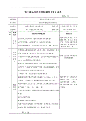 施工现场临时用电检查表(20页).doc