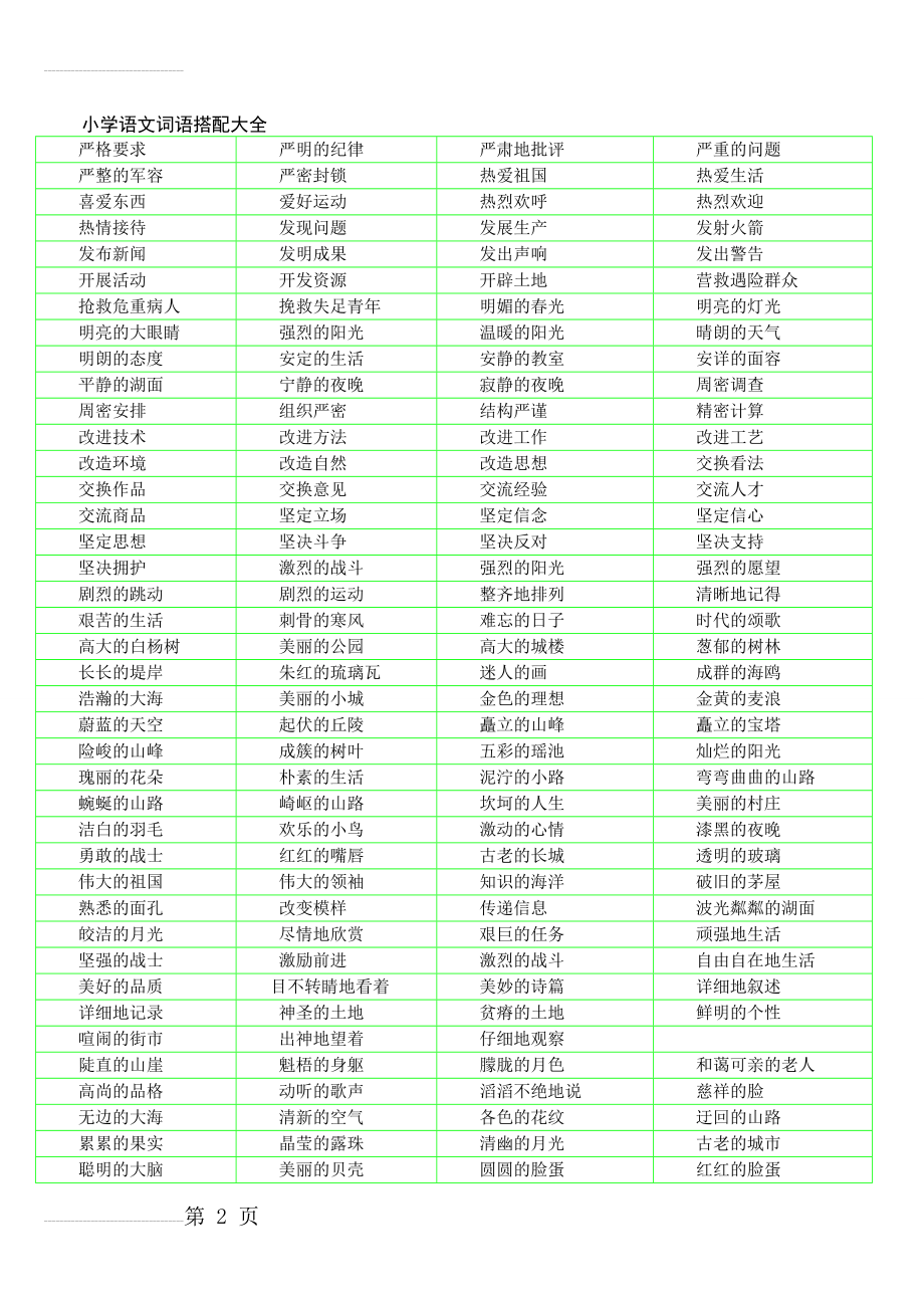 小学语文词语搭配大全(3页).doc_第2页