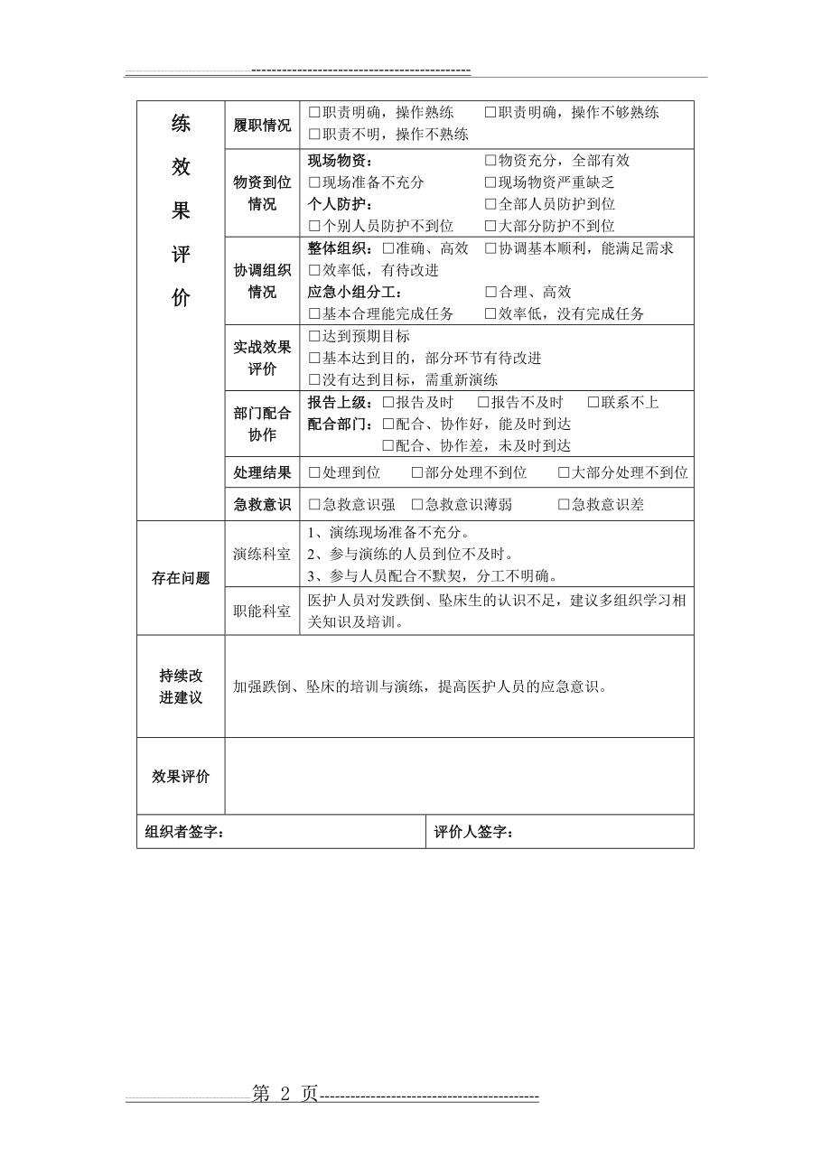 患者发生跌倒坠床的应急预案(2页).doc_第2页