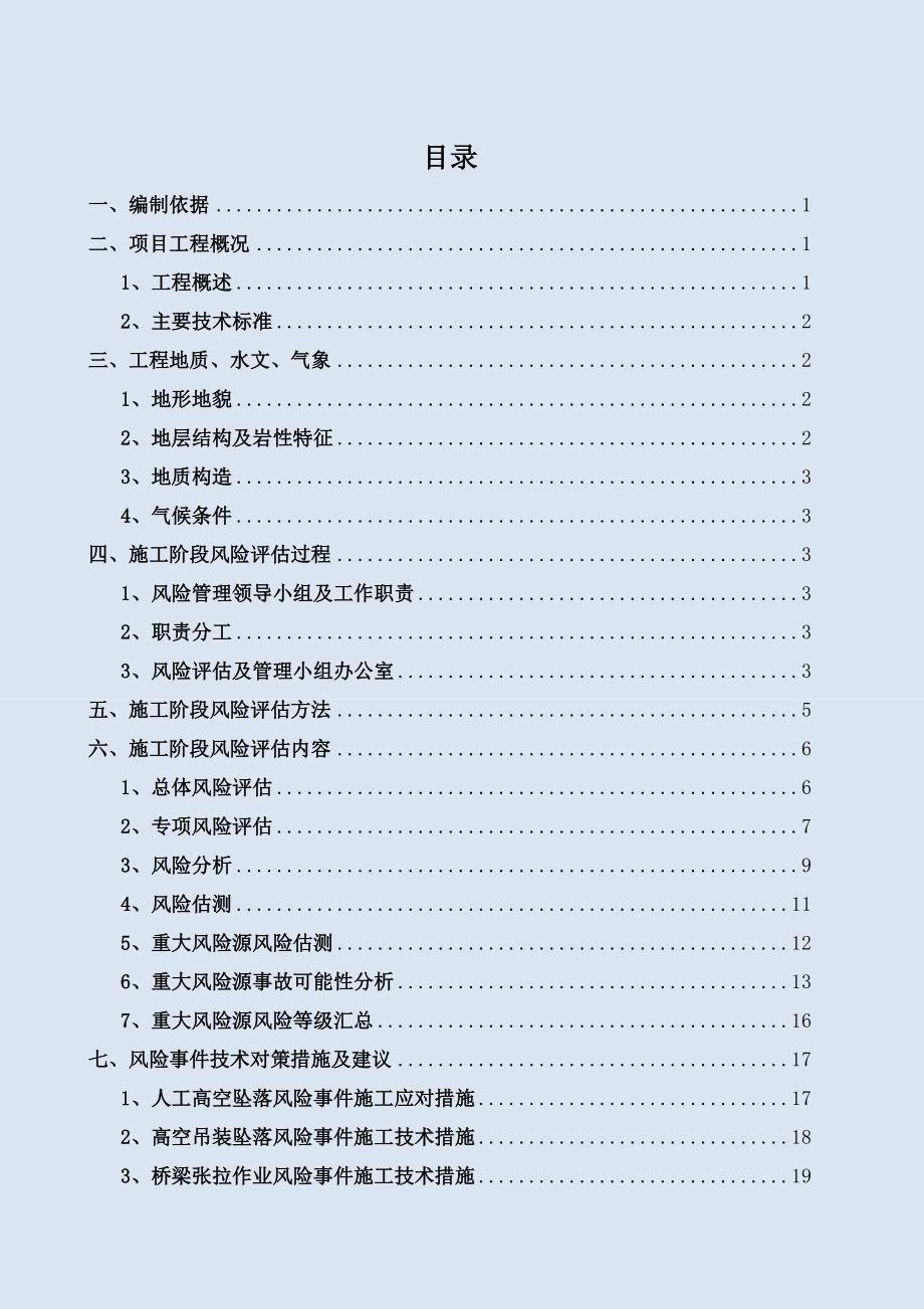 桥梁施工安全风险评估报告书.doc_第1页