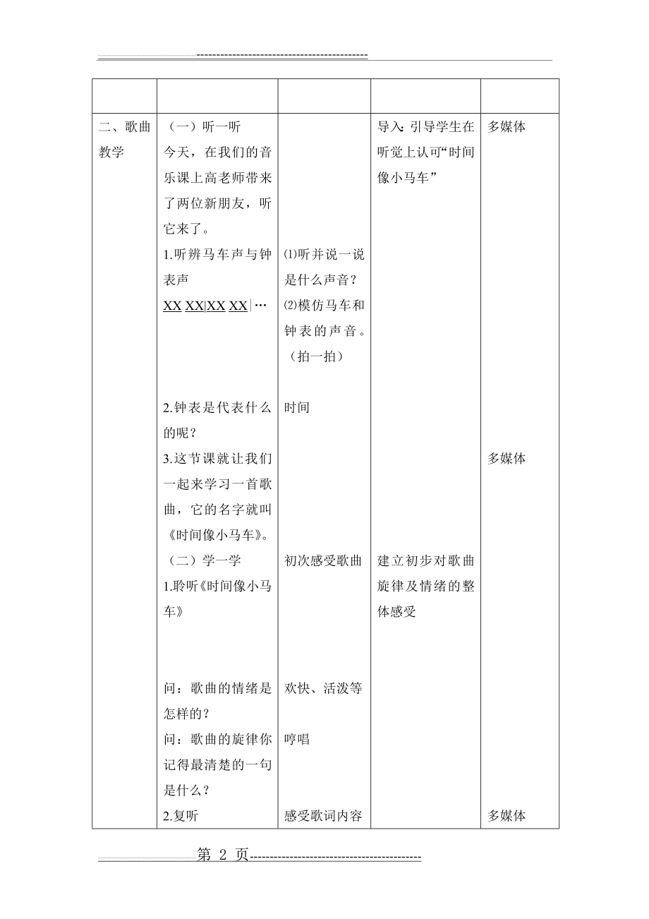 时间像小马车优秀教学设计(8页).doc_第2页