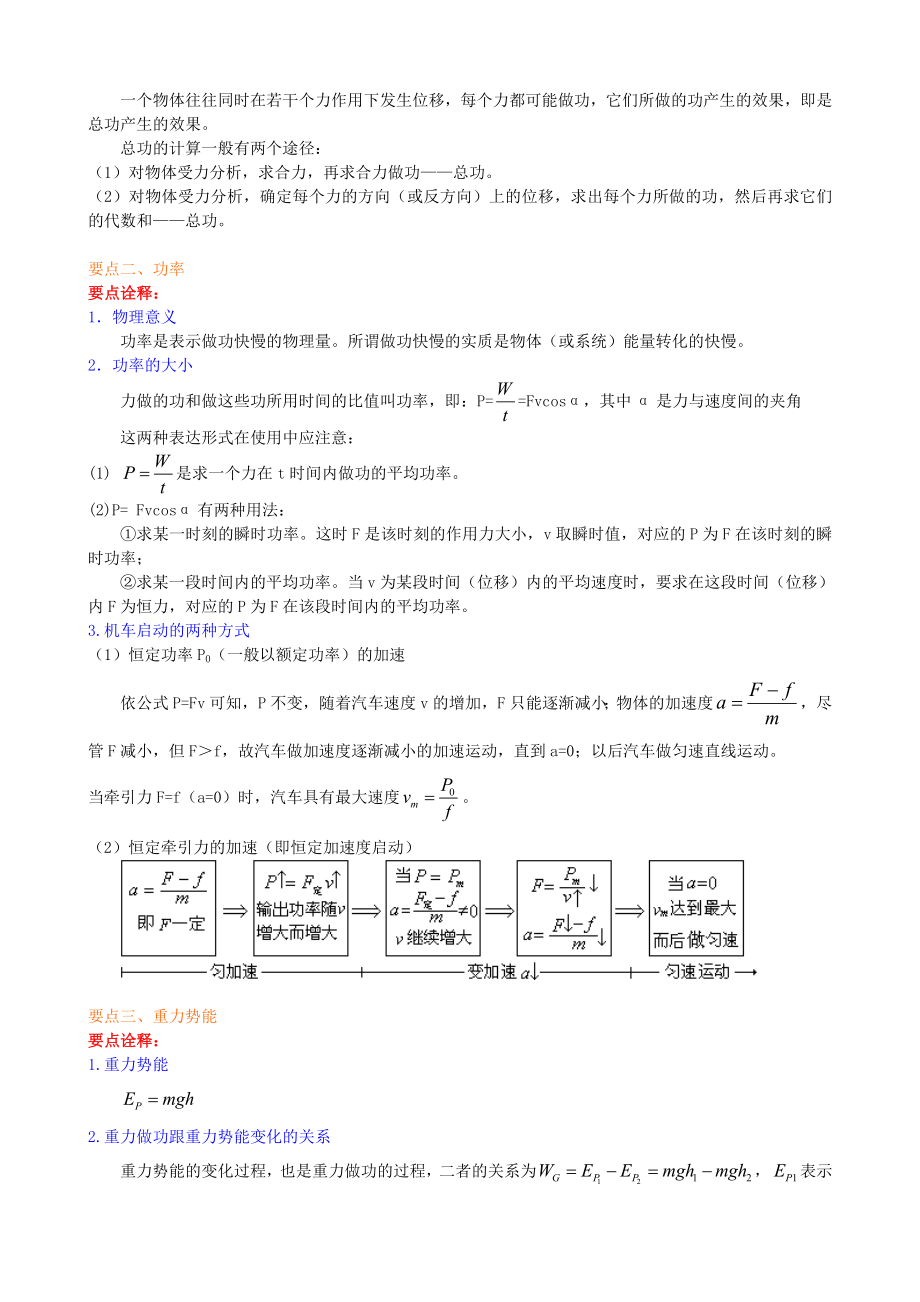 名师复习专题总复习机械能复习及巩固基础.doc_第2页