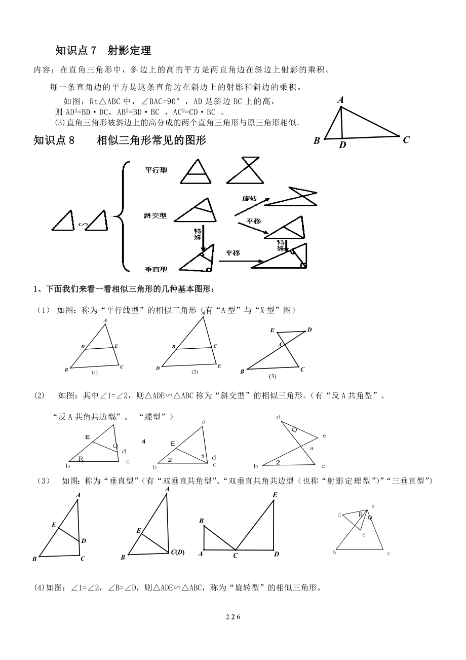 人教版第27章相似三角形知识点总结.doc_第2页