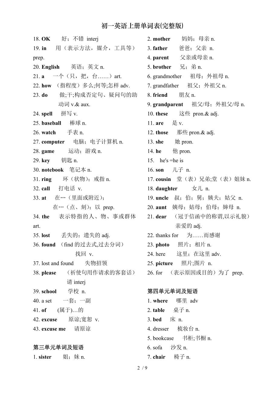 初一英语上册单词表完整版.doc_第2页