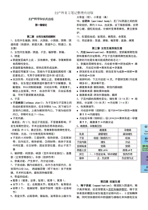 妇产科复习笔记整理终结版.doc