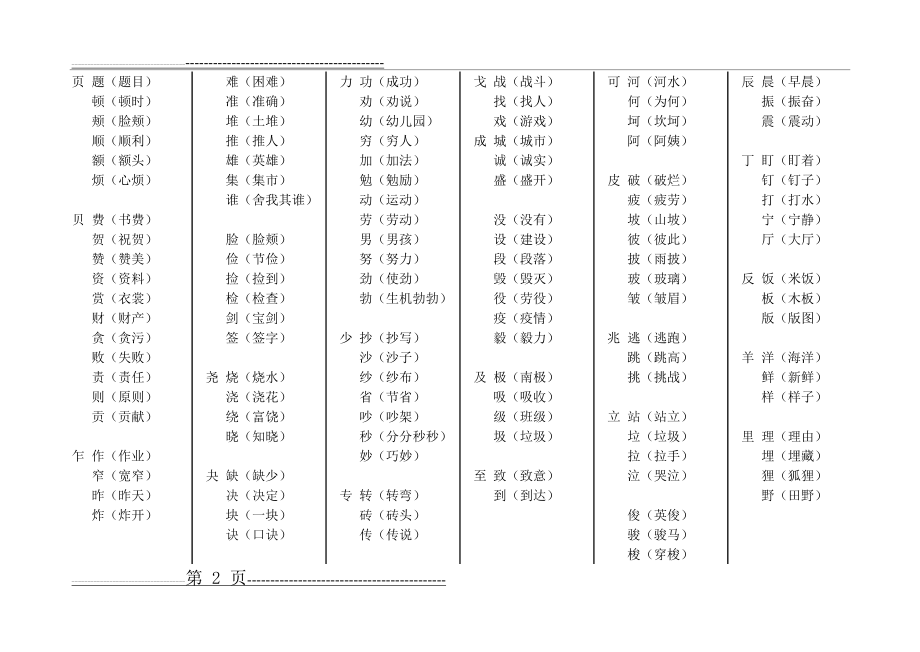 形近字换偏旁组新字再组词(3页).doc_第2页