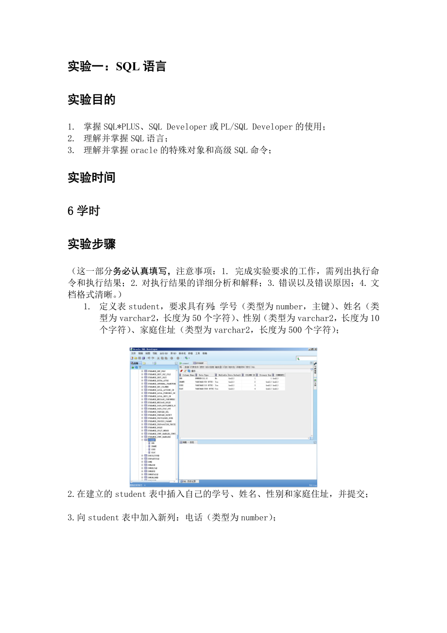 Oracle数据库实验报告.doc_第2页