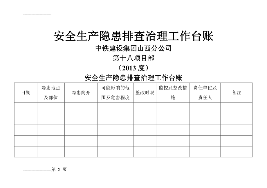 安全生产隐患排查治理工作台账(7页).doc_第2页