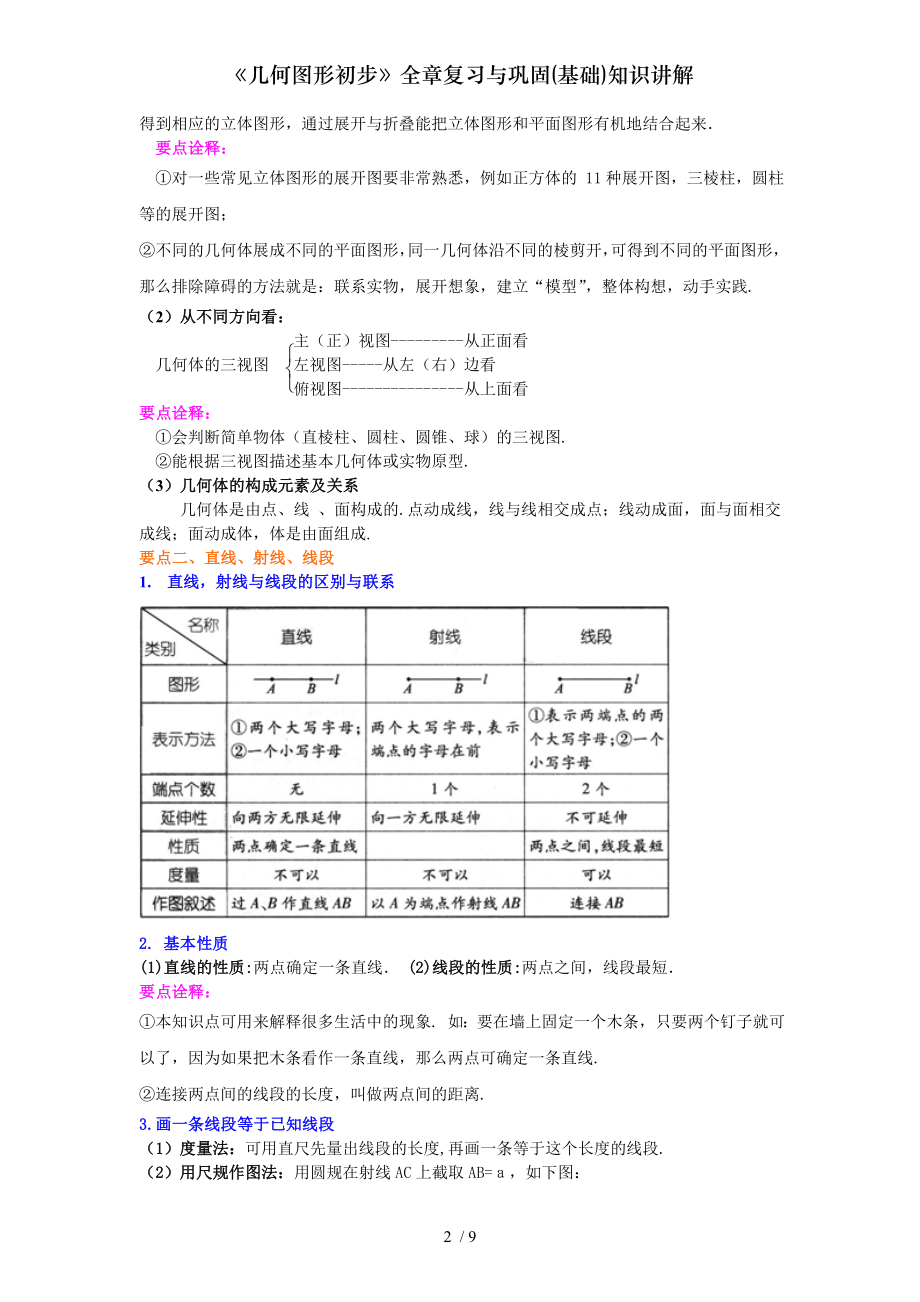 几何图形初步全章复习与巩固基础知识讲解.doc_第2页