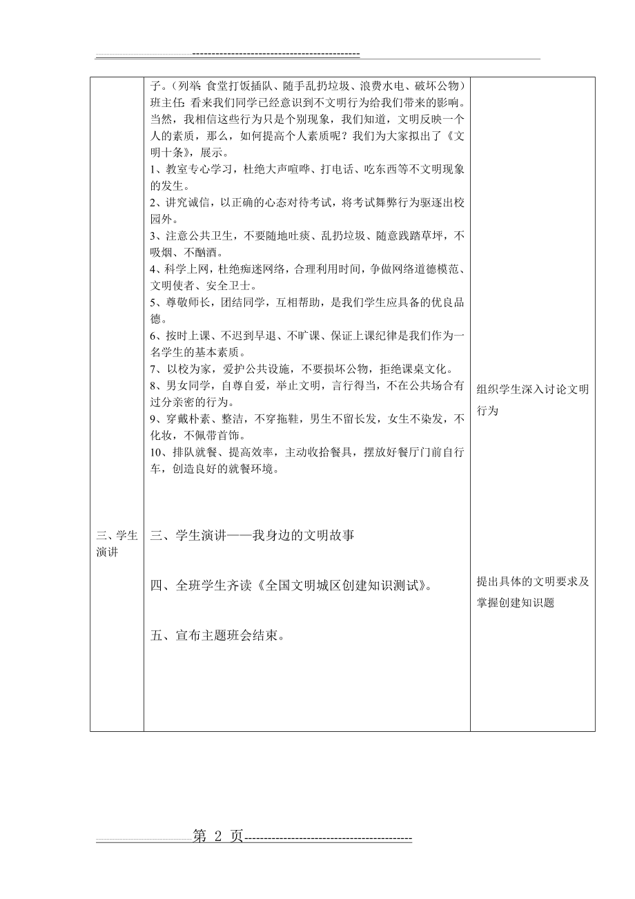 我为创文作贡献主题班会教案(2页).doc_第2页