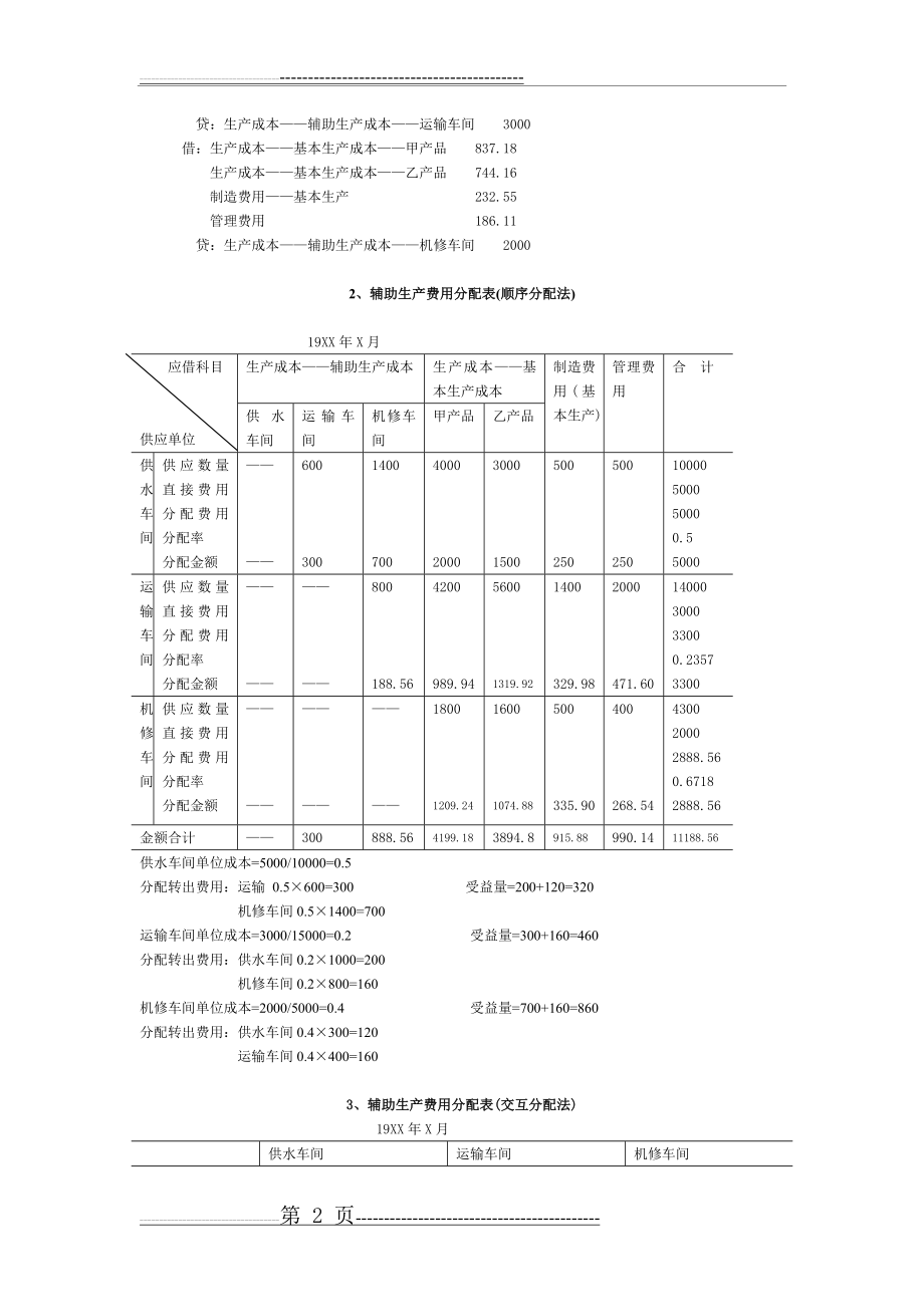 成本会计学第一次作业(11页).doc_第2页