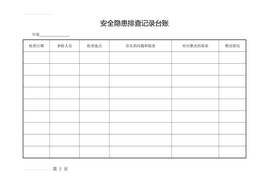 安全隐患排查记录台账(2页).doc_第2页