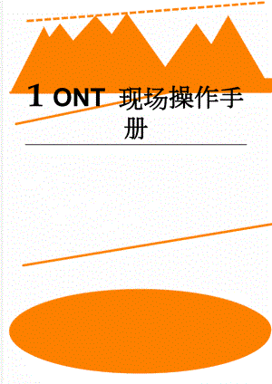 ONT 现场操作手册(6页).doc