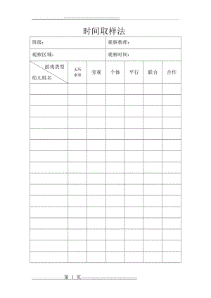 时间取样法表(3页).doc