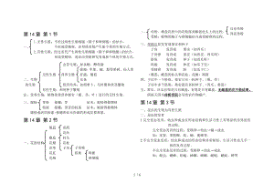 八年级上册苏教版生物学笔记.doc