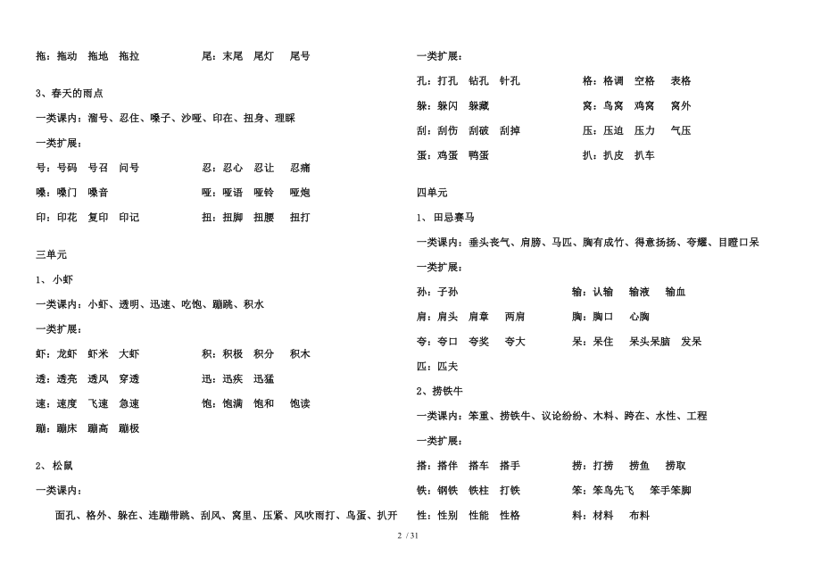 北师大语文第六册字词.doc_第2页