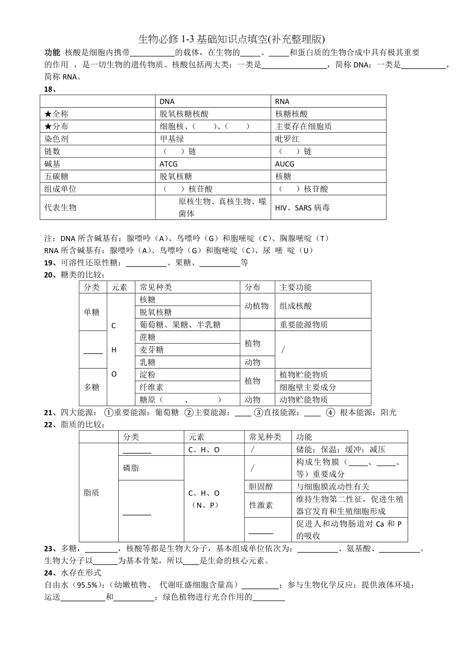 生物必修13基础知识点填空补充整理版.doc_第2页