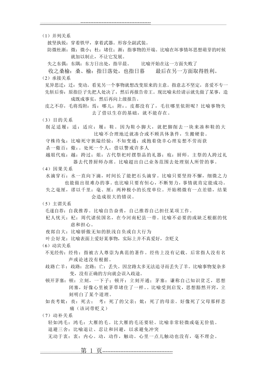 成语的语法结构解析(2页).doc_第1页