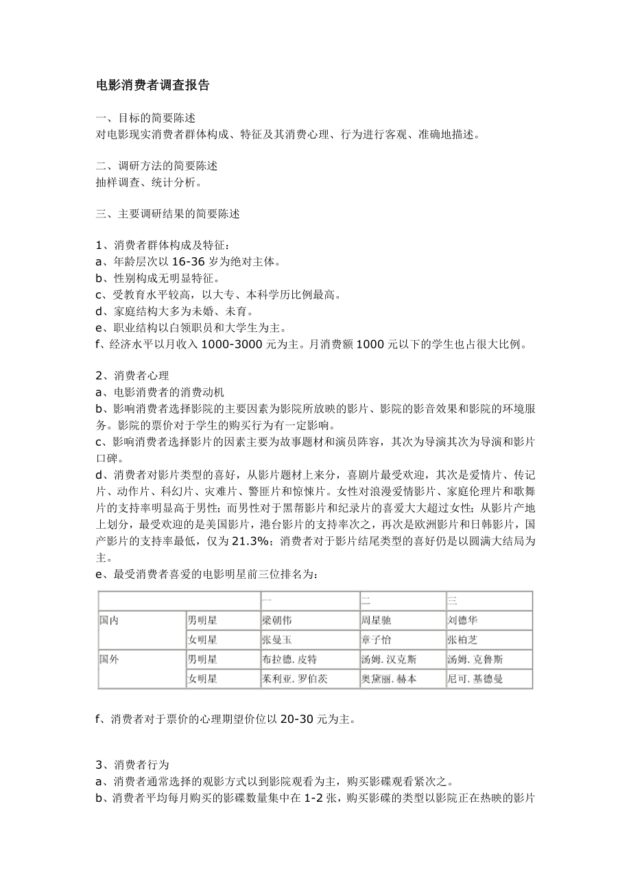 电影消费者调查报告.doc_第1页