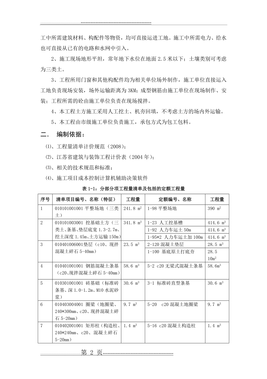 施工项目成本计划与控制模板(13页).doc_第2页