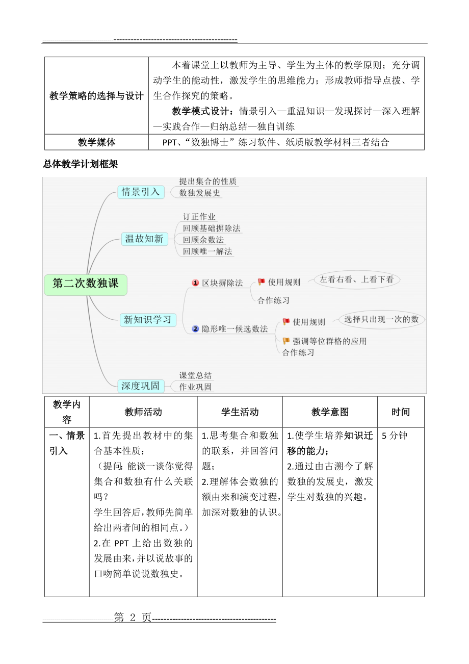 数独课教学设计(5页).doc_第2页