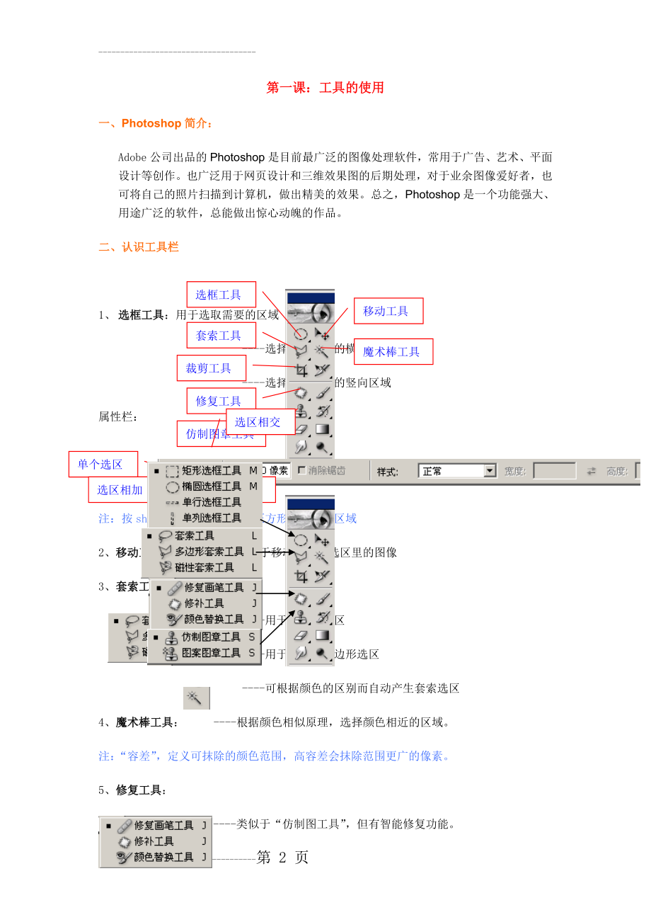 Photoshop基本操作介绍(图文介绍)(15页).doc_第2页