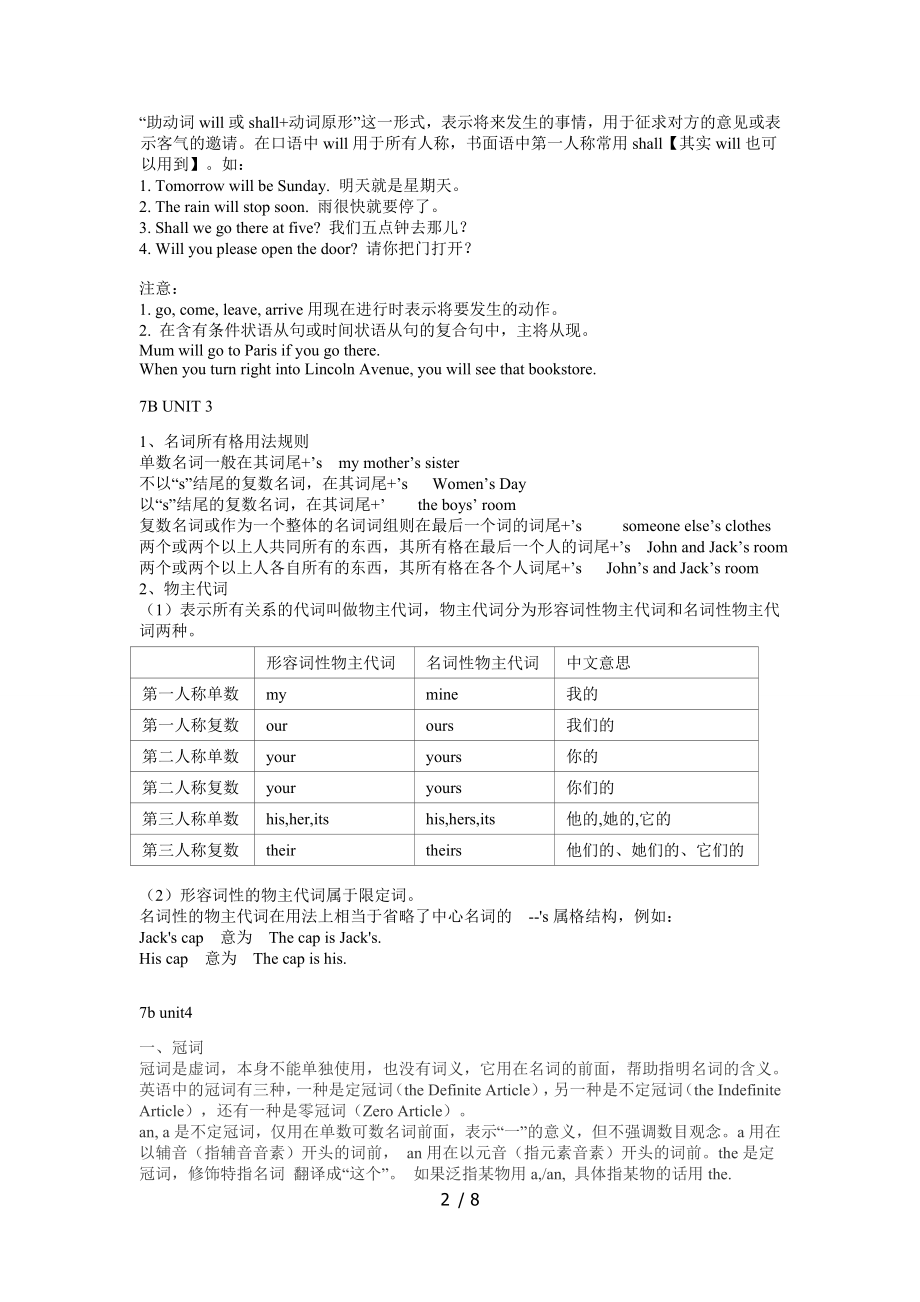 版译林牛津七年级7B语法全册整理.doc_第2页