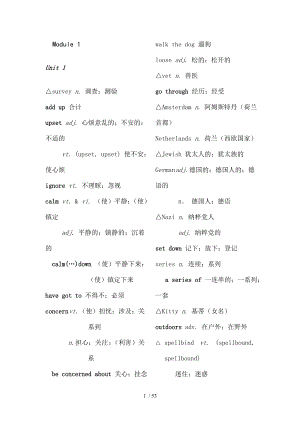 新人教高中英语必修词汇表.doc