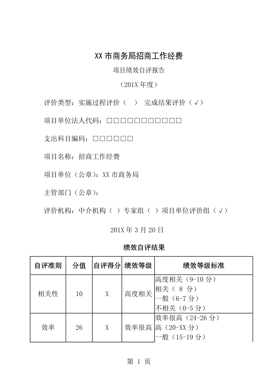 财政预算项目绩效自评报告[1].doc_第1页