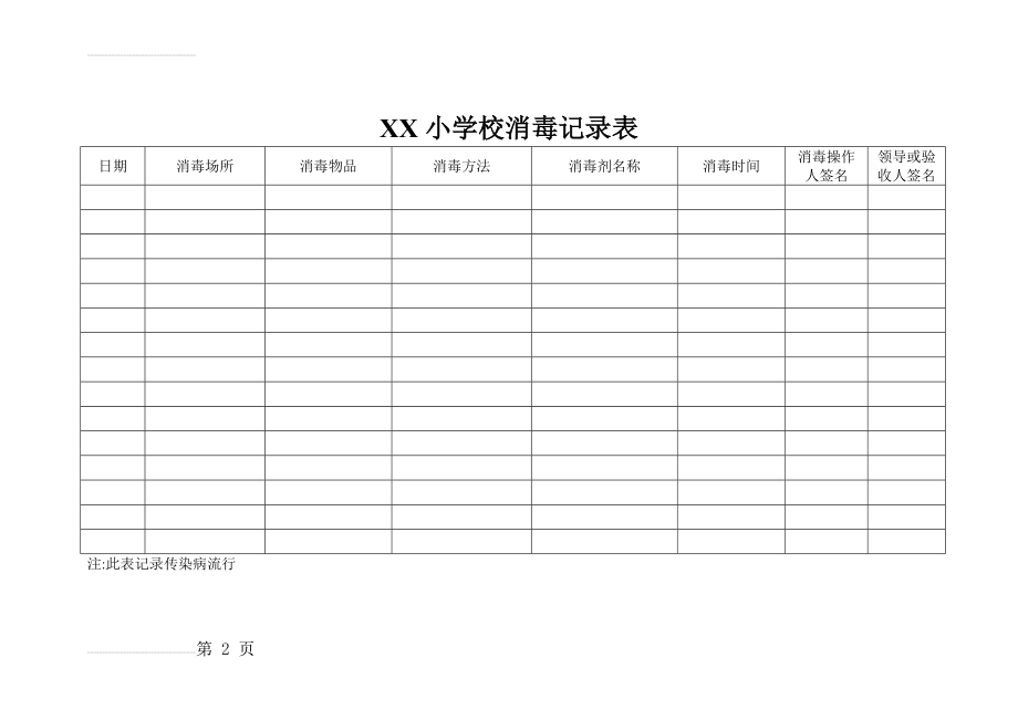 学校消毒记录表16191(4页).doc_第2页