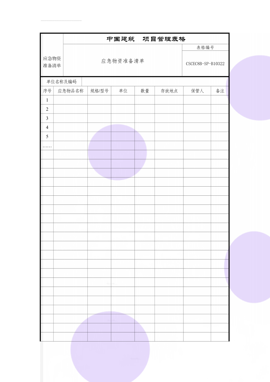 应急物资准备清单(2页).doc_第1页