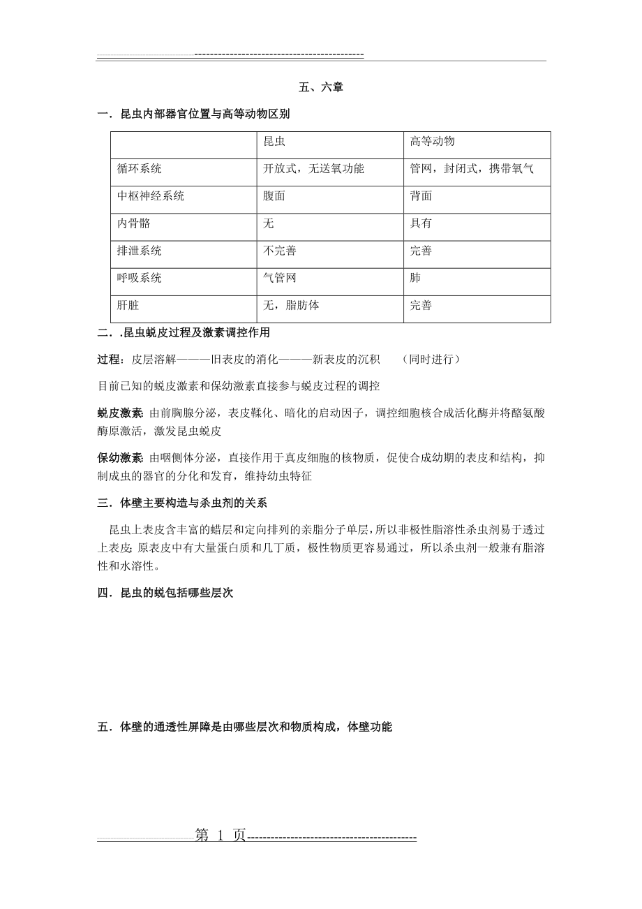 普通昆虫学知识点总结(9页).doc_第1页