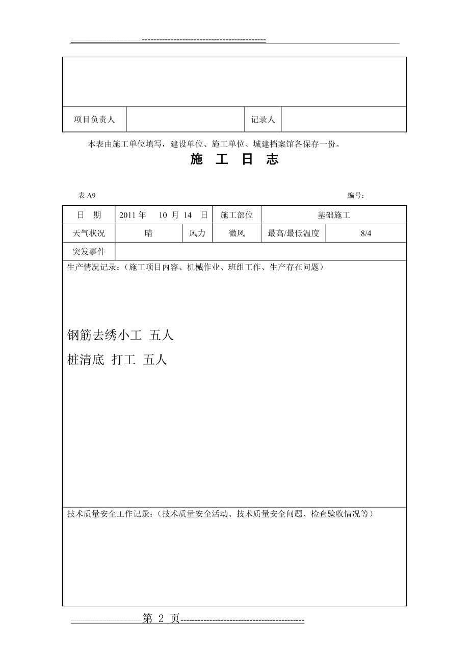 施工日记样本精品(96页).doc_第2页