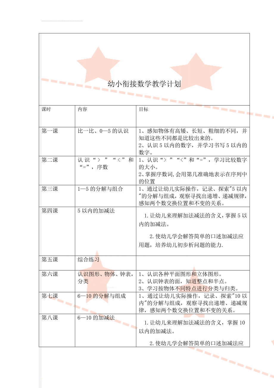 幼小衔接数学教学计划(3页).doc_第1页