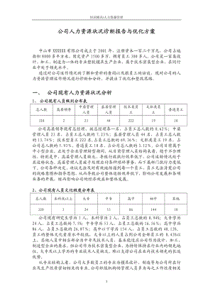 公司人力资源状况诊断报告书.pdf