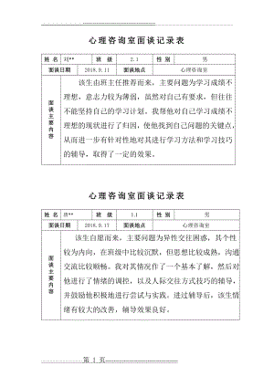 心理咨询室记录表(12页).doc