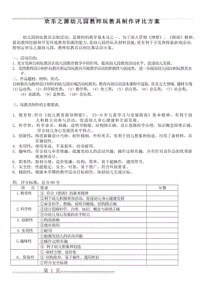 教师自制玩教具评比方案(2页).doc