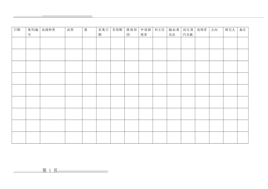 报废血液登记表(1页).doc_第1页
