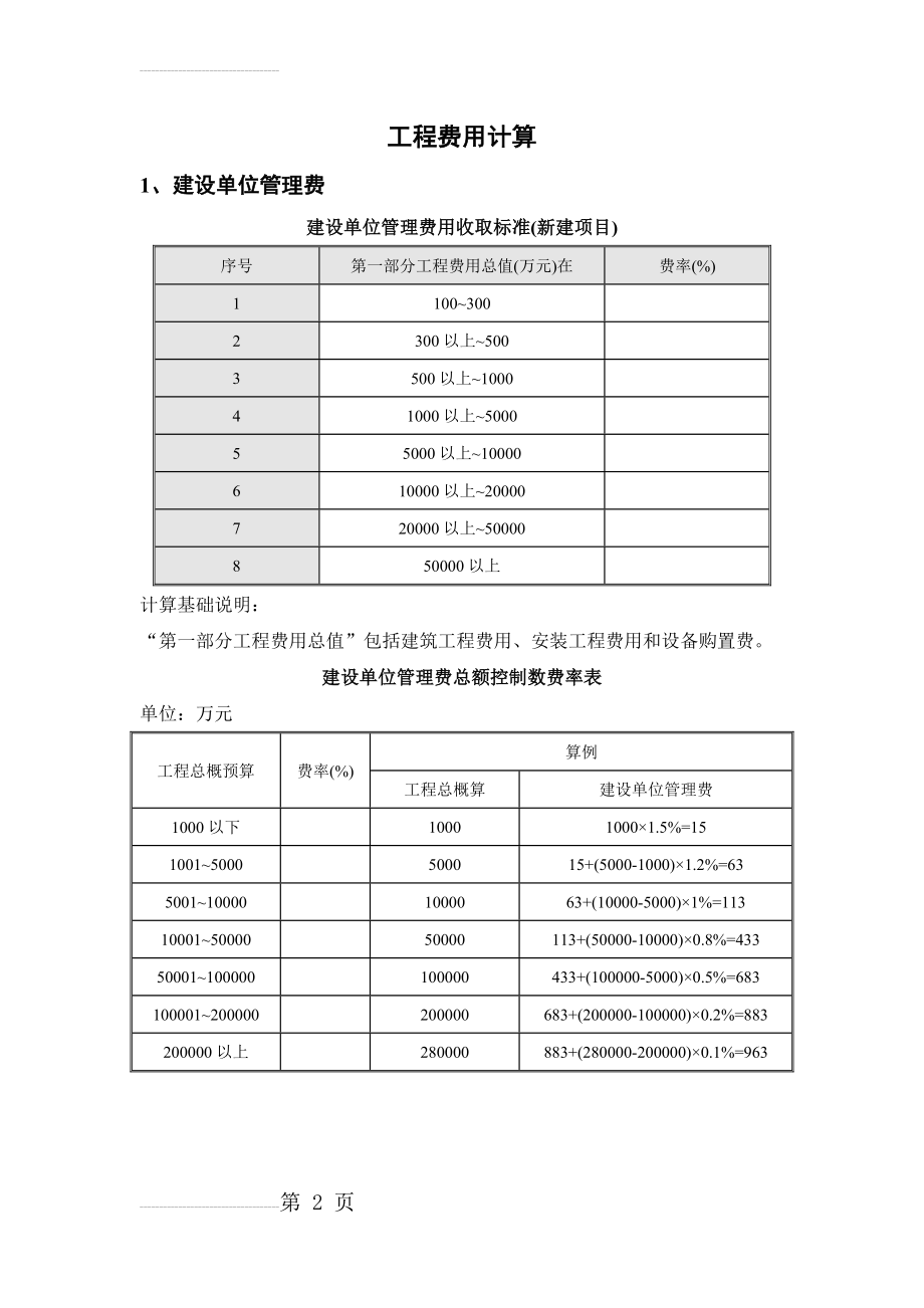 工程费用计算(12页).doc_第2页