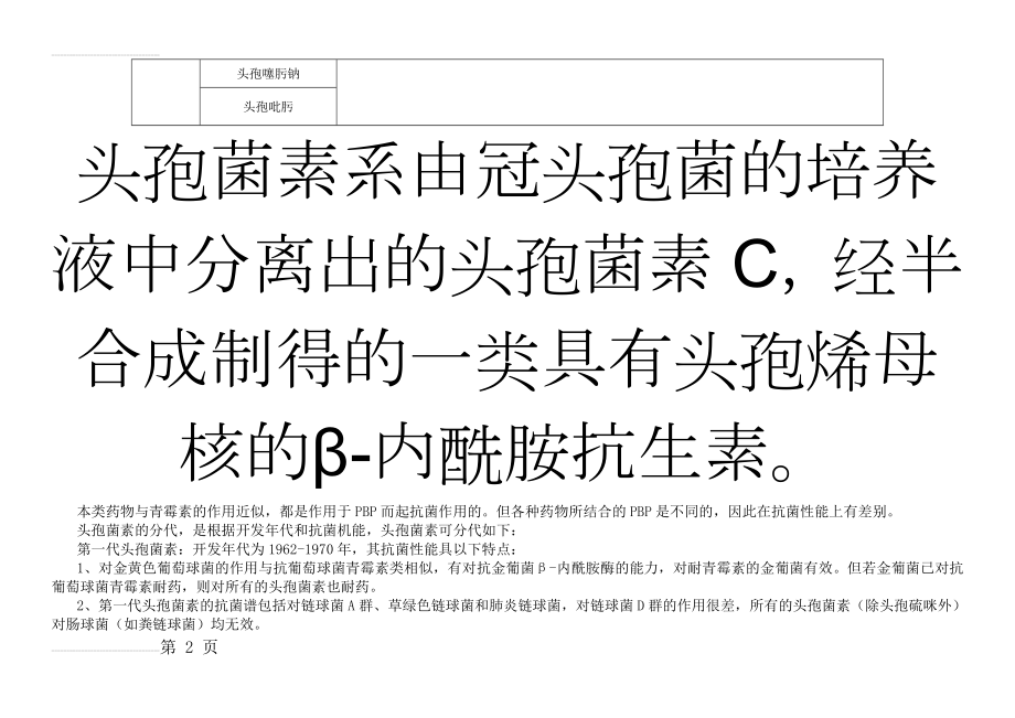 头孢类抗生素分类(5页).doc_第2页