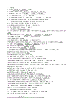 房屋建筑学复习试题(答案解析)(16页).doc