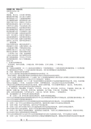 法律顺口溜法律常识记忆口诀(4页).doc