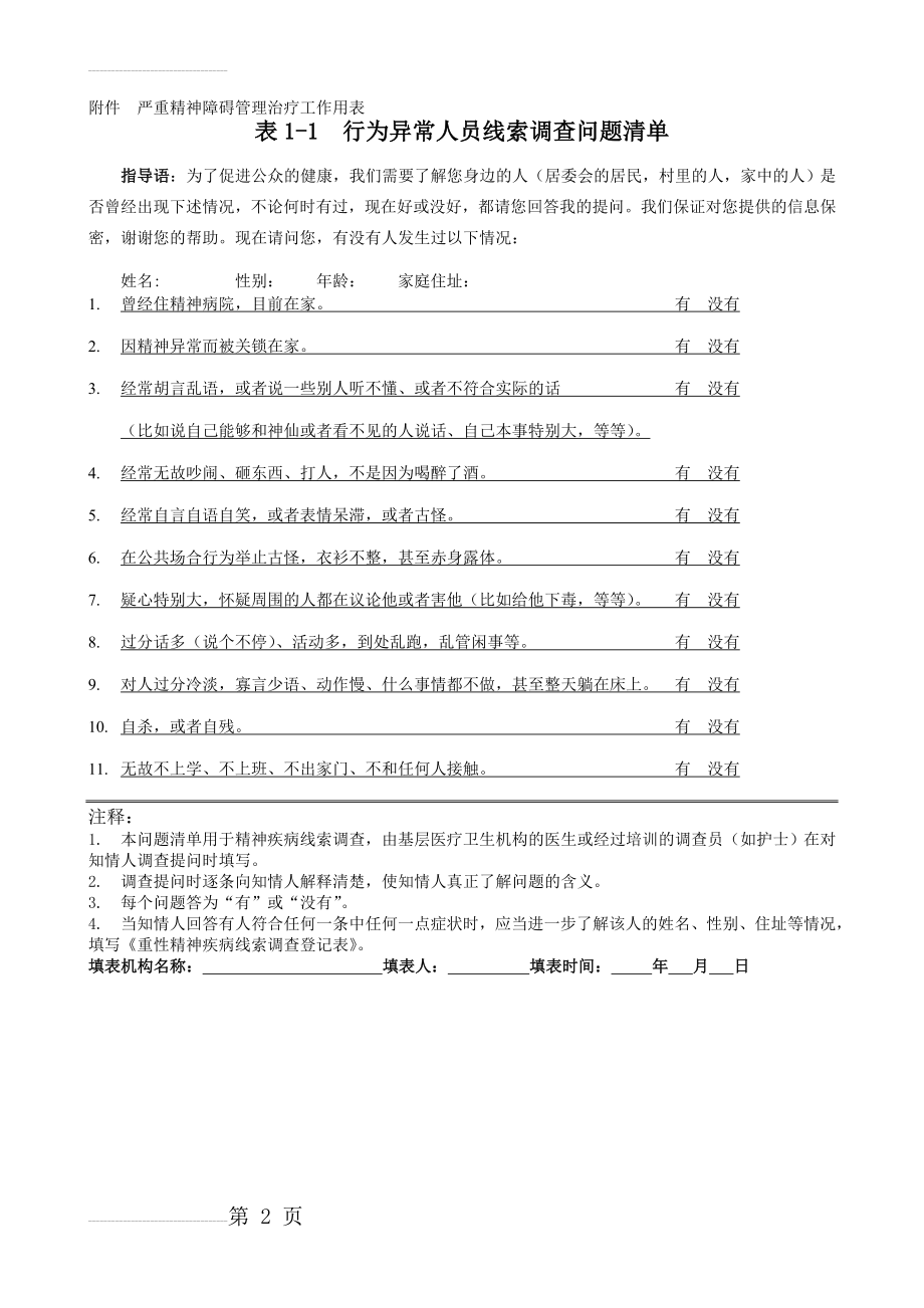 (新)严重精神障碍管理治疗工作用表(15页).doc_第2页