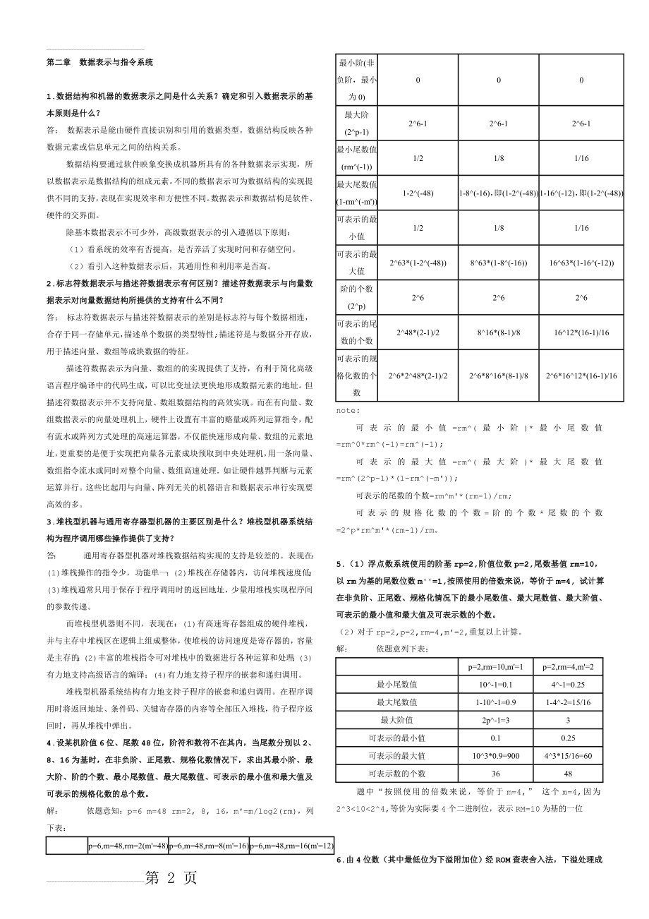 (自考02325李学干版)计算机系统结构课后习题(24页).doc_第2页