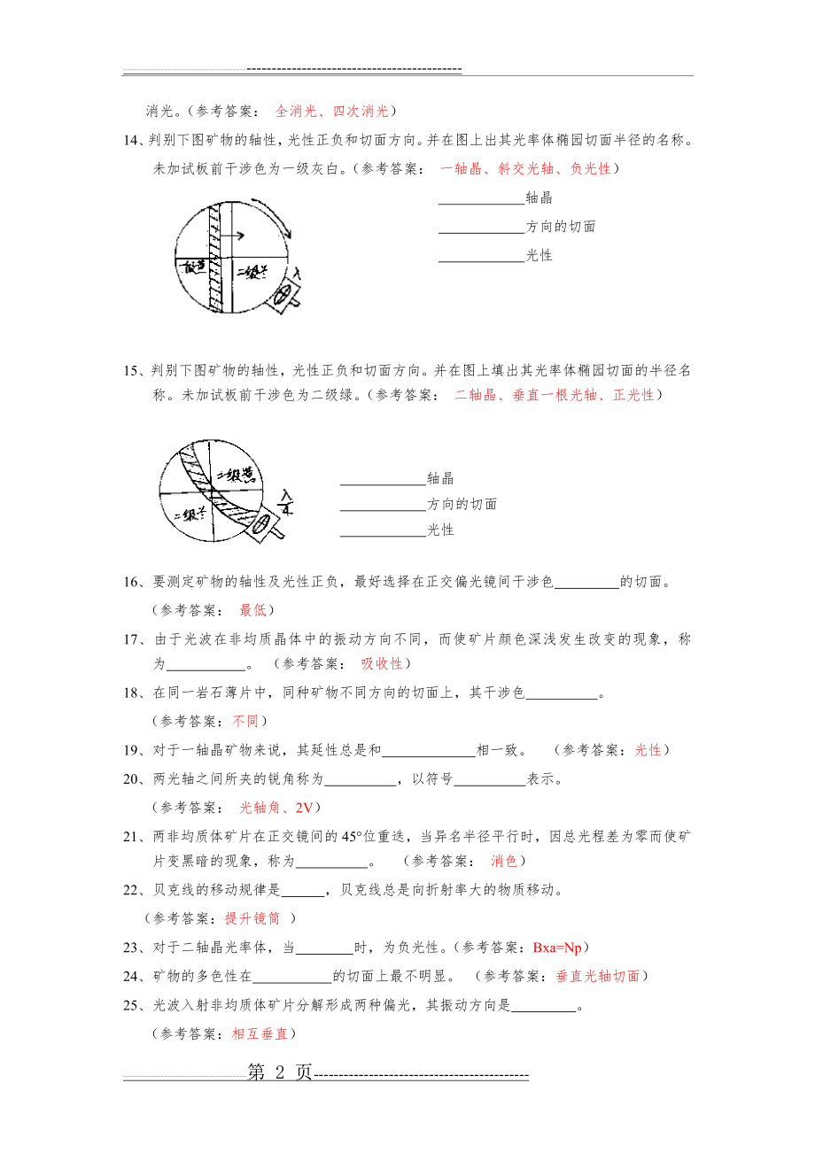 晶体光学考试试题(5页).doc_第2页