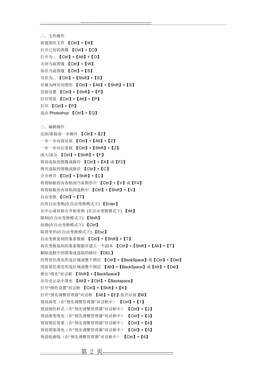 最新版本ps快捷键大全(7页).doc_第2页