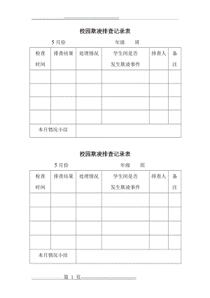 校园欺凌排查记录表52343(20页).doc