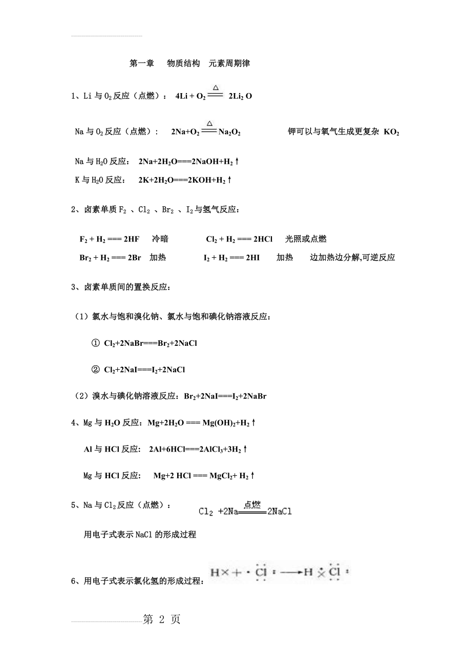 必修二化学方程式汇总(7页).doc_第2页