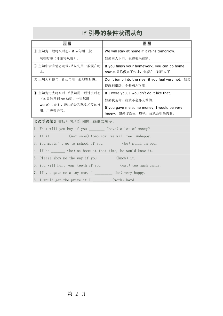 if引导的条件状语从句08858(2页).doc_第2页