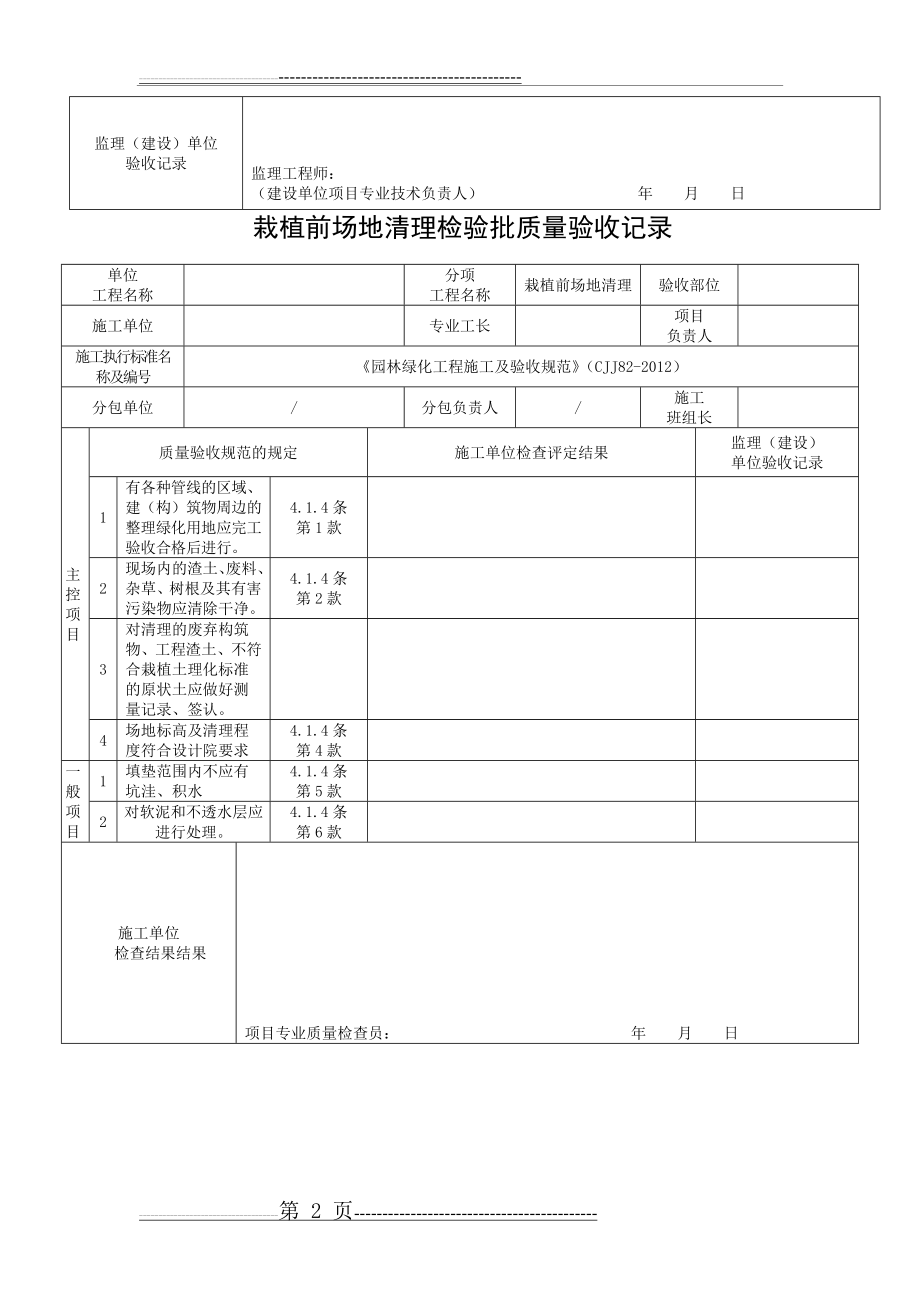 栽植土检验批质量验收记录(30页).doc_第2页